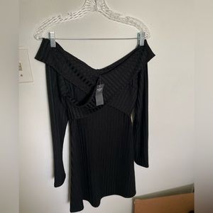 NWT Abercrombie Black Long Sleeve Dress